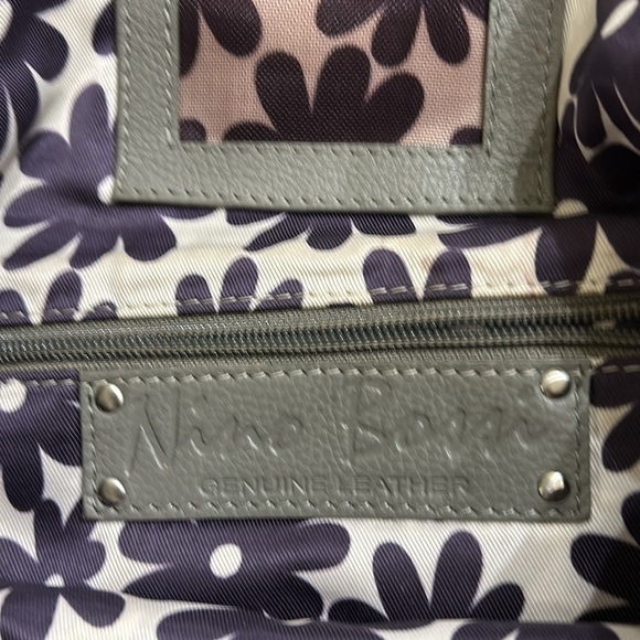 NINO BOSSI GENUINE LEATHER CLUTCH BAG GREY SIZE S - Picture 8 of 13
